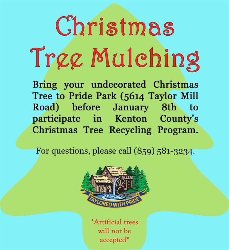 Christmas Tree Mulching City of Taylor Mill