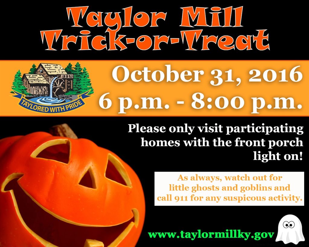 TrickorTreat City of Taylor Mill