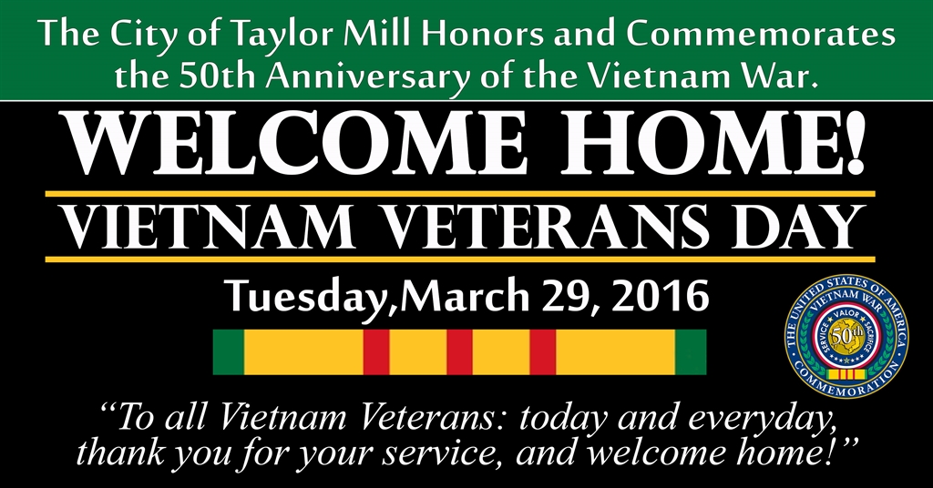 Home Vietnam Veterans Day City of Taylor Mill
