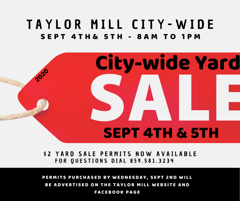 City Wide Yard Sale City of Taylor Mill