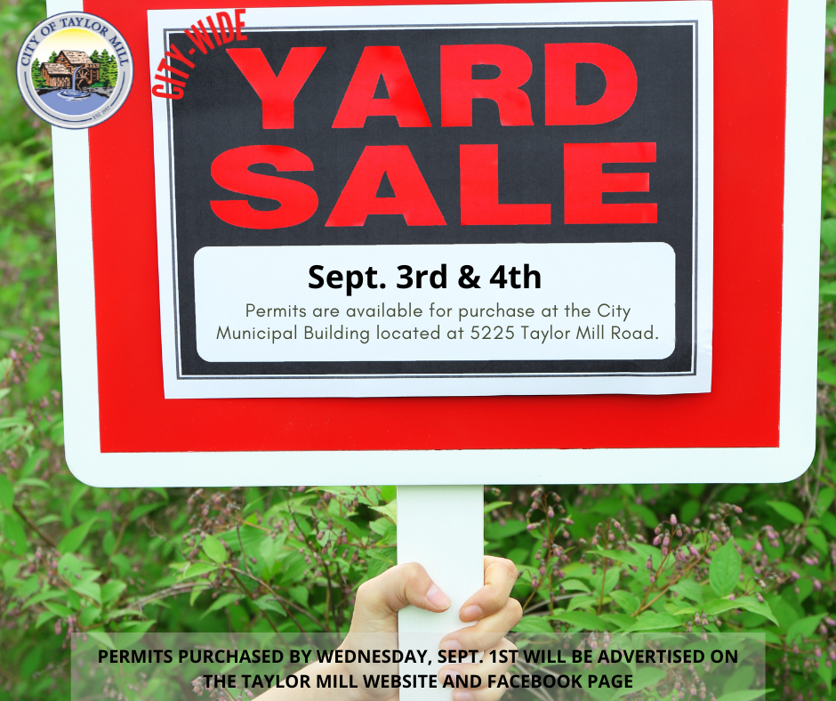 City Wide Yard Sale City of Taylor Mill