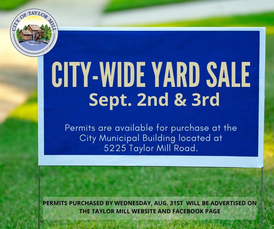 City Wide Yard Sale City of Taylor Mill
