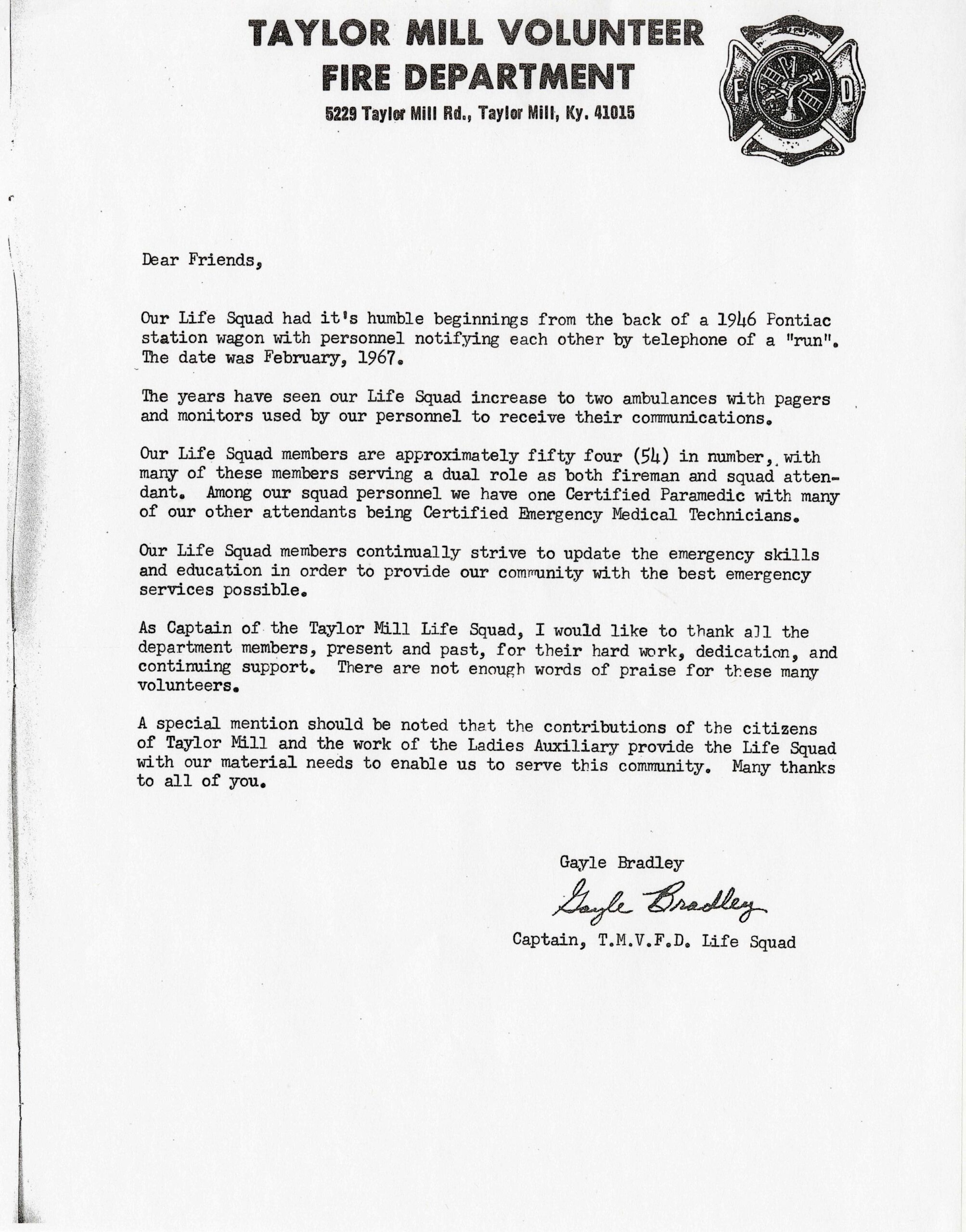 Squad Capt Letter for Open House Book Squad Capt Letter for Open House Book